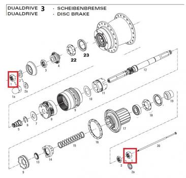SECHSKANTMUTTER M10x1MM, SRAM, SW15